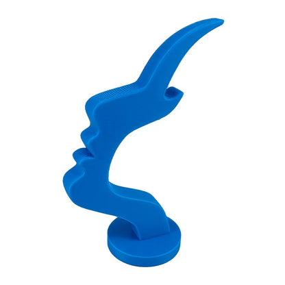 Minimalist Human Profile Eyeglass Holder 3D Printed