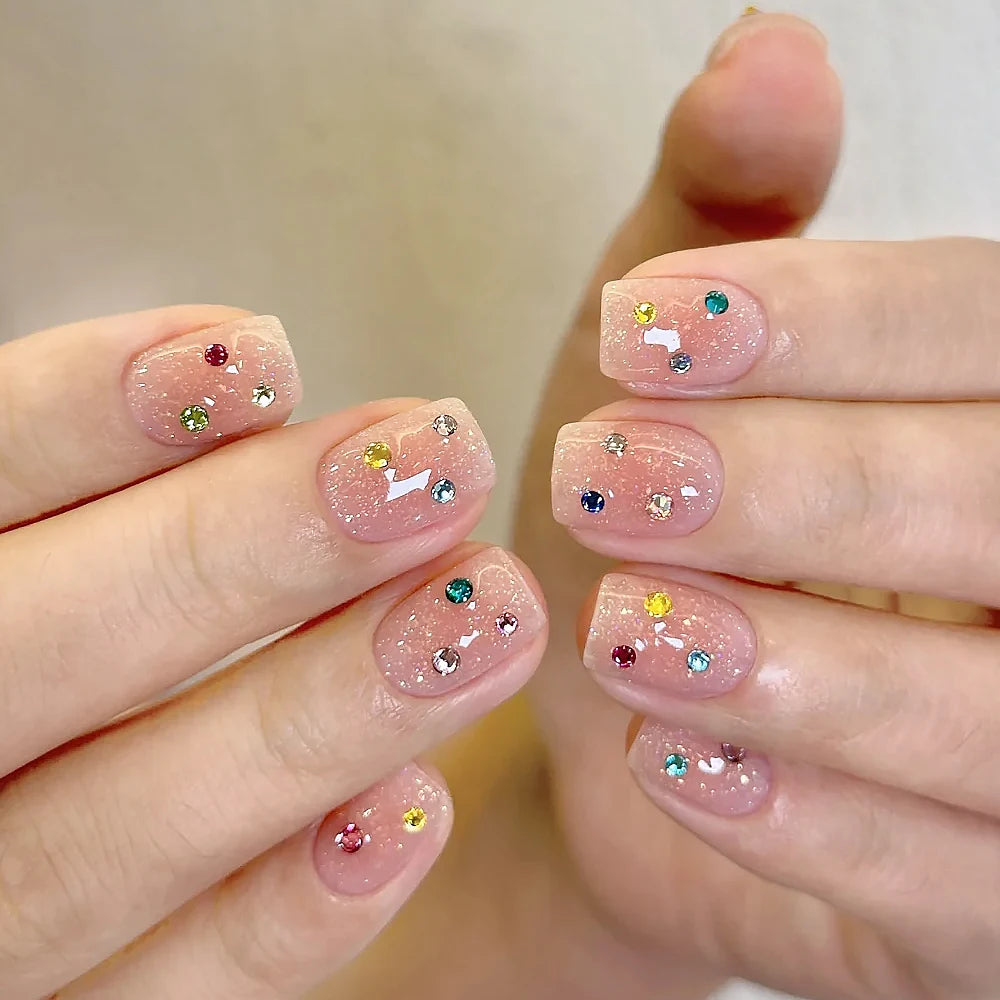 12Grids Mixed Mini Christmas Gems Nail Charms