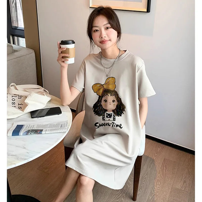Maternity Large Size Small T-Shirt Skirt
