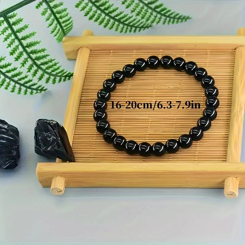 4 Pcs/Set Bohemian Gemstone Wealth & Love Amethyst Tiger's Eye Bracelet