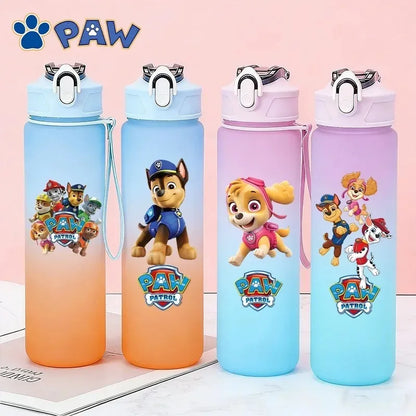 750ML PAW Patrols Gradient Color Water Cup Cartoon Print Drinking Bottle