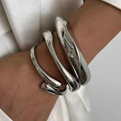 DANA Hip Hop Metal Cuff Bangles Geometric Bracelet