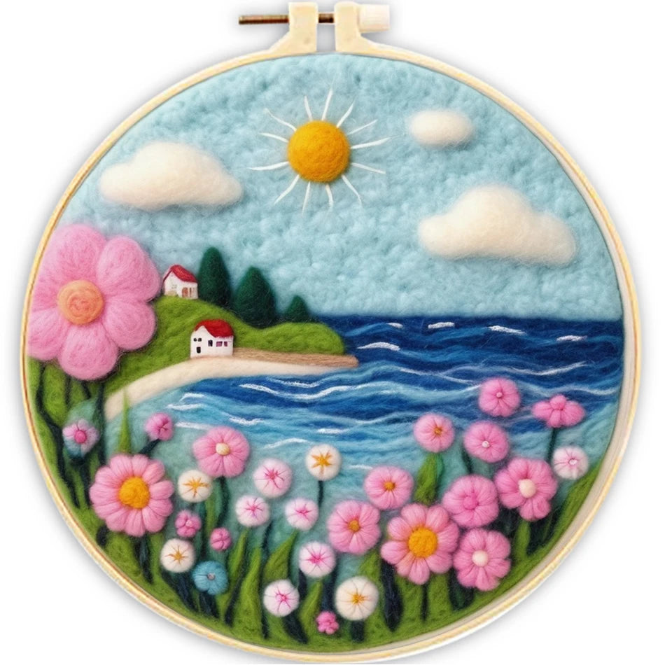 Needle Felting Kit Wool Painting Kit DIY Felt Wool Needle Felt Set