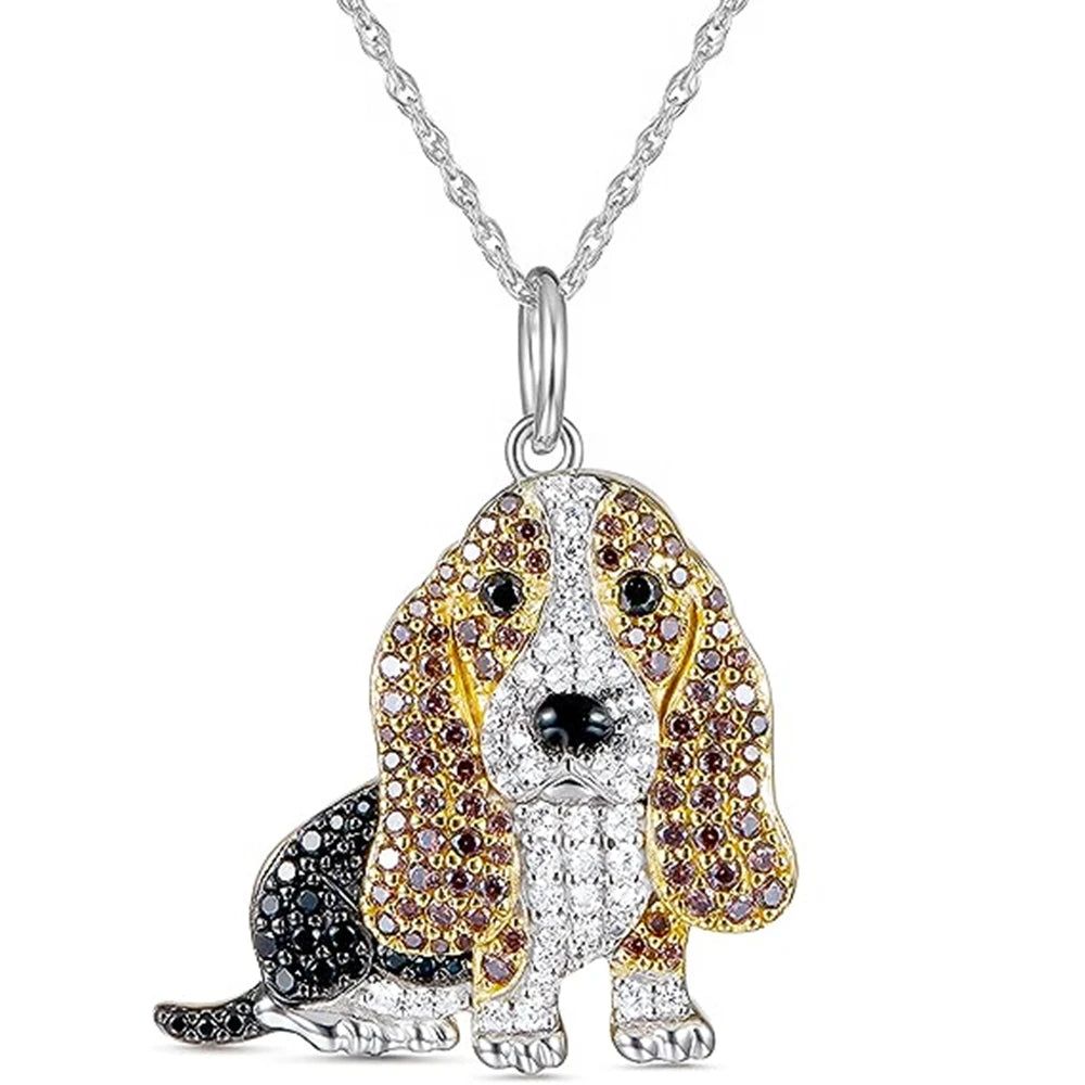 Exquisite Cute Beagle Pendant Necklace Dog Lovers