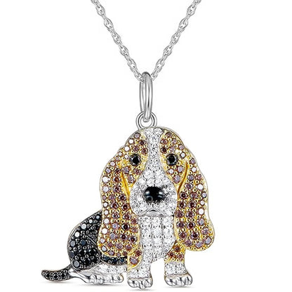 Exquisite Cute Beagle Pendant Necklace Dog Lovers