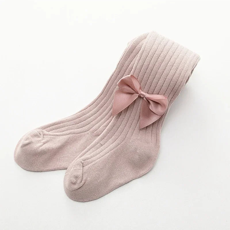 0-4 Years Pantyhose For Infants Newborns Toddlers Cotton Tight Bowknot Mesh