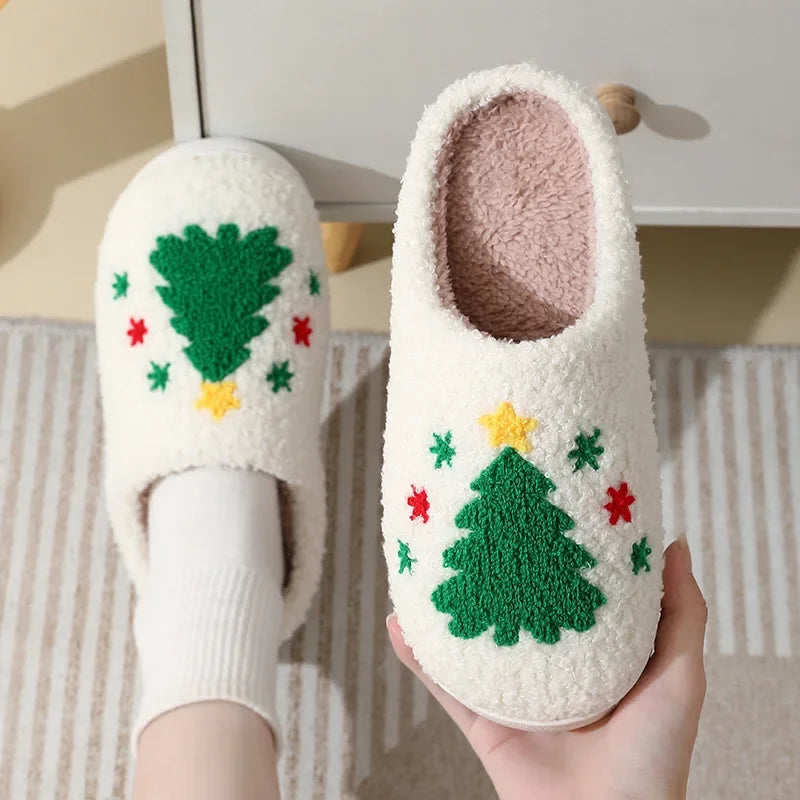 Christmas Cute Gingerbread Winter Warm Slippers