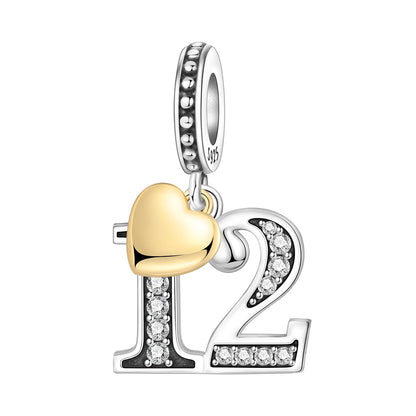 925 Sterling Silver Zircon Butterfly Letter Bracelet