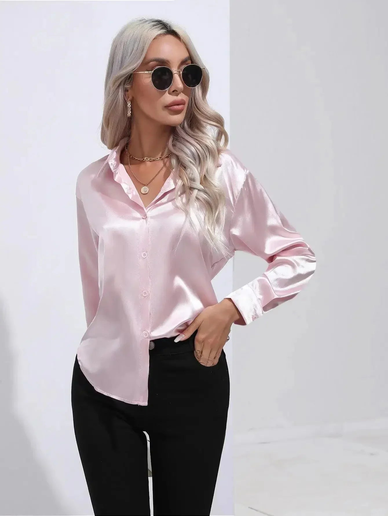 Long Sleeve Silk Shirt