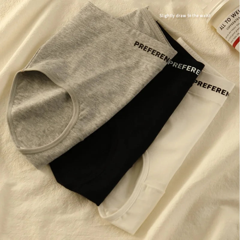 3PCS/set Cotton High-waist Underwear Lingerie