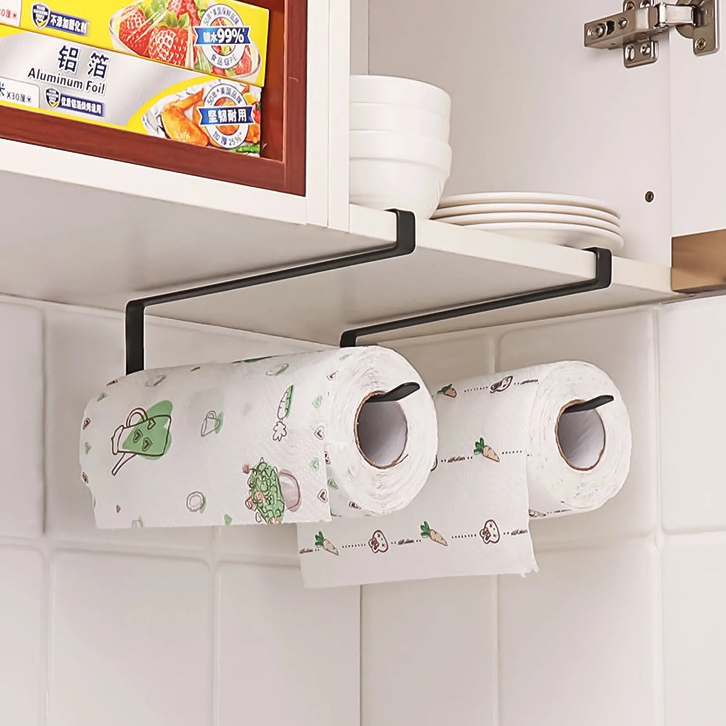 Kitchen Tissue Holder Punch-Free Paper Towel Holder