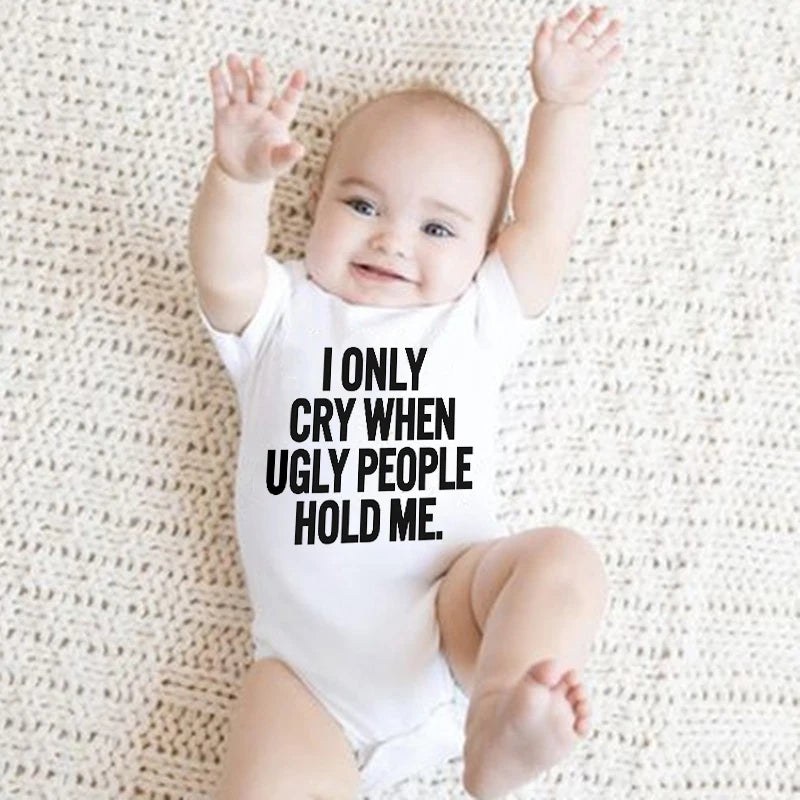 Funny Baby Bodysuits Jumpsuit Toddler Unisex Outfits