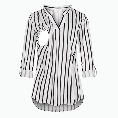 Maternity Breastfeeding T-shirt  Long Sleeve Pregnant