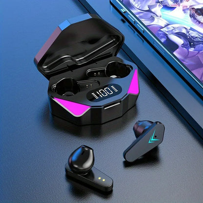 TWS Wireless Bluetooth Headset LED Display Headphones Noise Cancelling