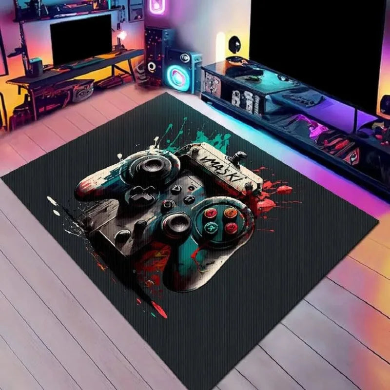 1PC Cyberpunk Style Gamepad Crystal Velvet Carpet