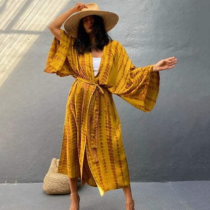 Long Kimono Swimsuit Cover up Outfits Bathing Suit