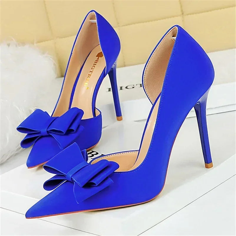High Heels Silk Satin Shoes