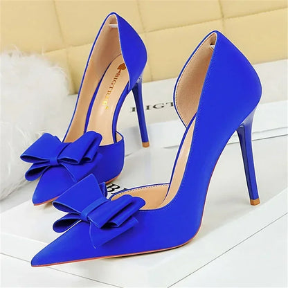 High Heels Silk Satin Shoes