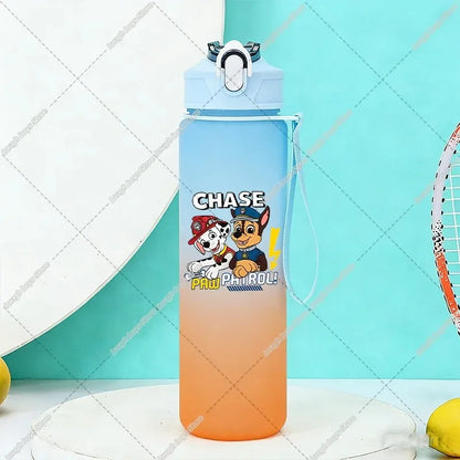 750ML PAW Patrols Gradient Color Water Cup Cartoon Print Drinking Bottle