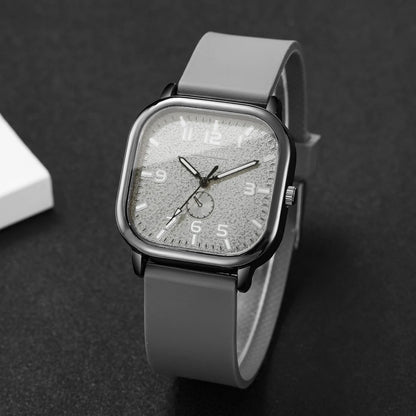 DANA Square Silicone Strap Watches