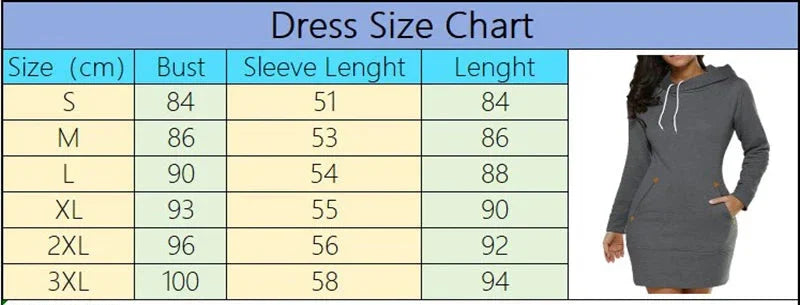 Knee-Length Pockets Warm Sweat Shirt Long Sleeve Dress