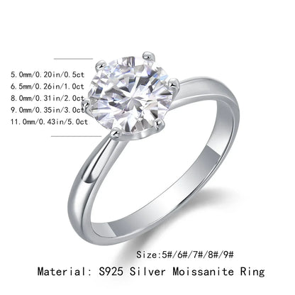 DANA 5 Carat Moissanite Ring