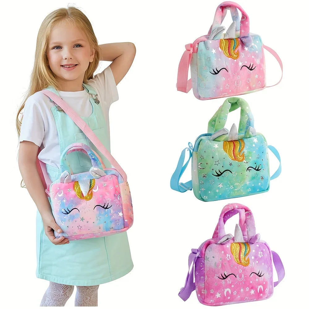 Sweet Unicorn Handbags Cute Kid Crossbody Shoulder Bag