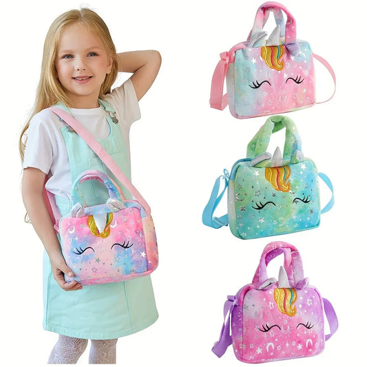 Sweet Unicorn Handbags Cute Kid Crossbody Shoulder Bag