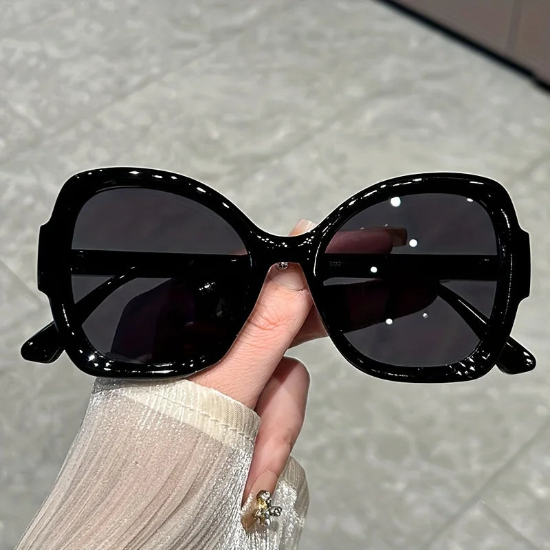 Oversized Oval Jelly Frame Sunglasses