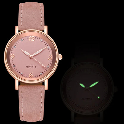 DANA Leather Quartz Bracelet Watch