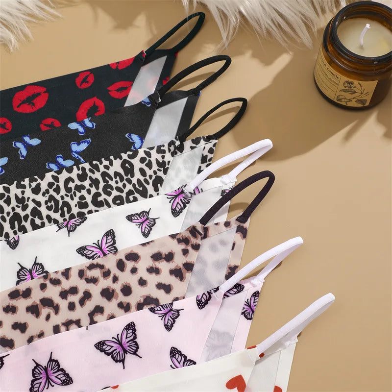 Seamless Silk Leopard Underwear Lingerie