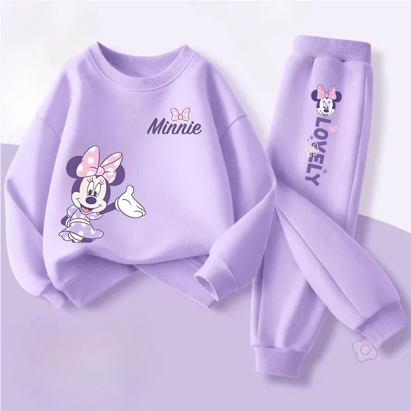 Baby Girls O Neck Sweatshirt Pants Thin Tracksuit Set