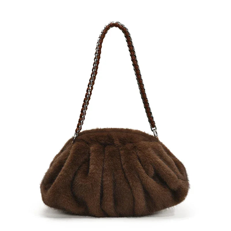 Faux Fur Shoulder Bags