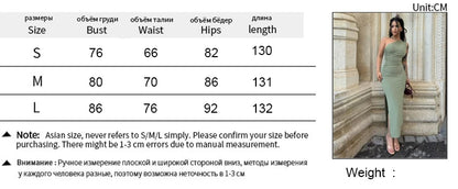 Sexy Split Sleeveless Backless Slim Maxi Dress