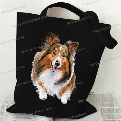 Animal Dog Series Canvas Tote Bag