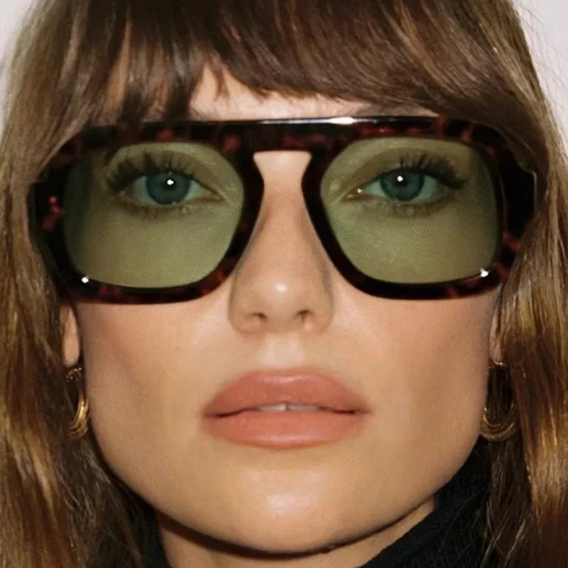 Retro Square Gradient UV400 Punk Sun Glasses