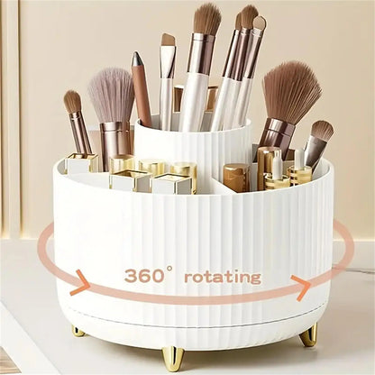 360° Rotating Makeup Organizer Holder for Brushes