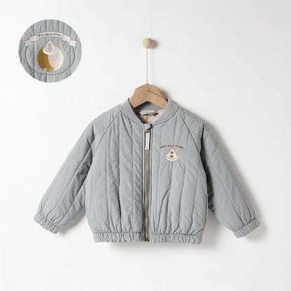 1-6Y Spring Thickened Cotton Baby Warm Coat Toddler Jacket