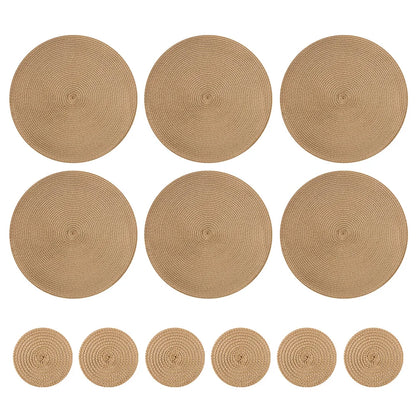 Round Braided Placemats Set