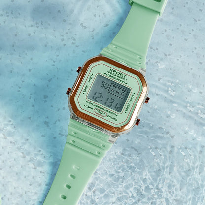 LED Digital Multi Functional Sports Minimalist Electronic Watch