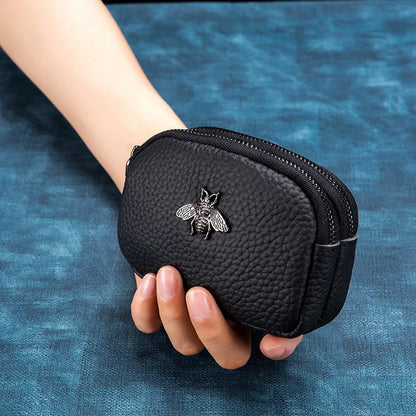 Coin Purse Genuine Leather Mini Pouch Storage Bag Small Wallets