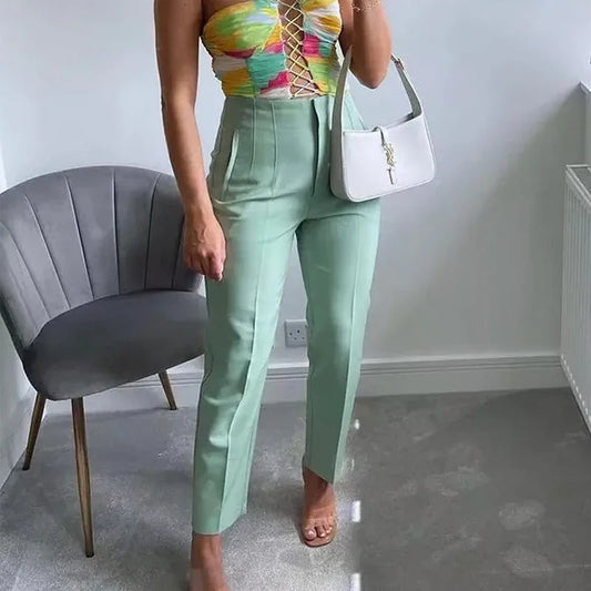 Office Wear High waist Formal Pants