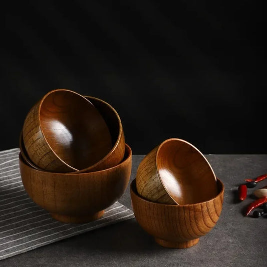 Japanese Style Wooden Bowl