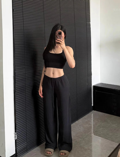 Wide-Leg Yoga Joggers Baggy Sport Pants