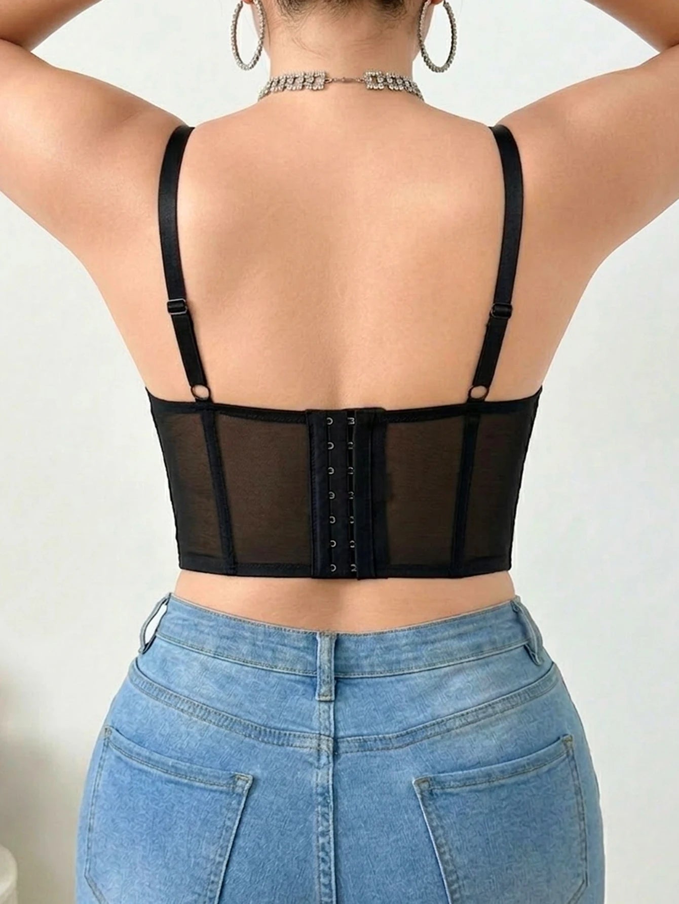 Floral Embroidery Lace Push Up Bra