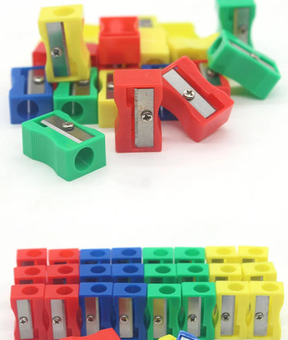 30PCS Mini Plastic Pencil Sharpener Candy Color Standard Pencil