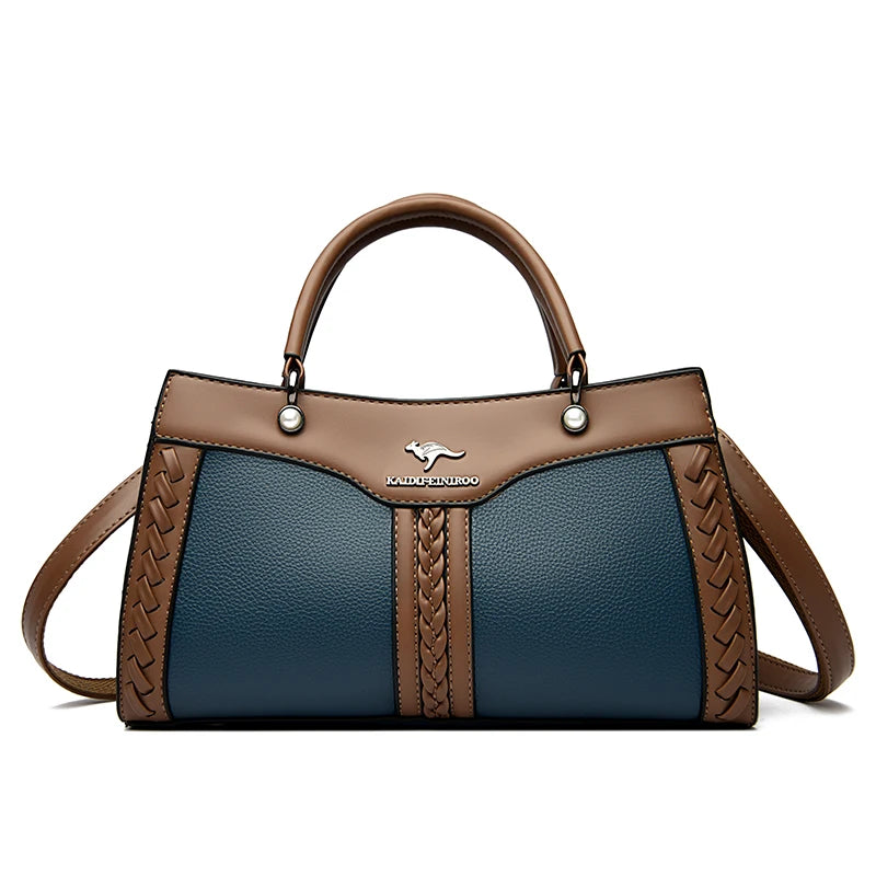 Luxury Multi Layered High Quality Soft Leather Messenger Bag