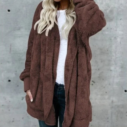 Double-faced Fur Fleece Faux Fur Thick Coat