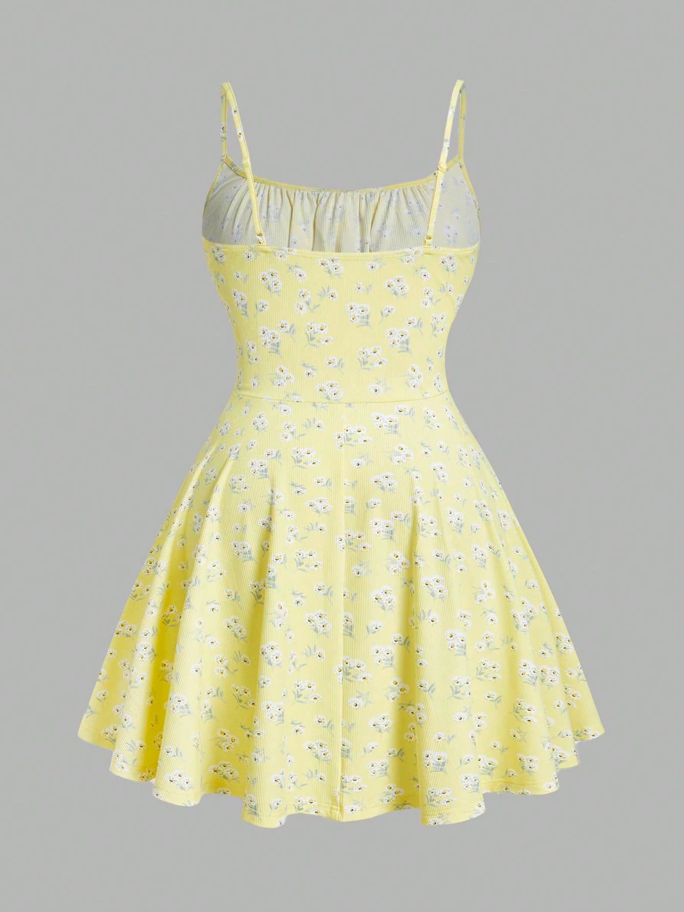 Floral elegant sleeveless thin strap dress