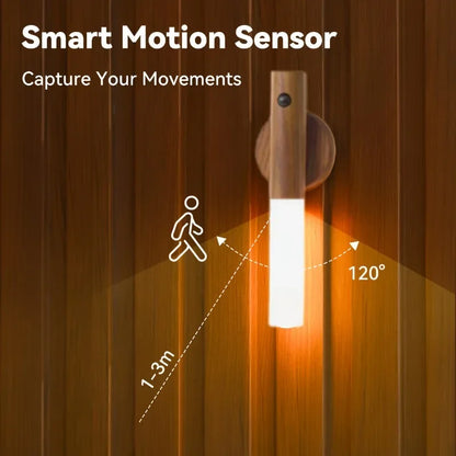 Magnetic LED Wall Lights USB Charge Smart Motion Sensing